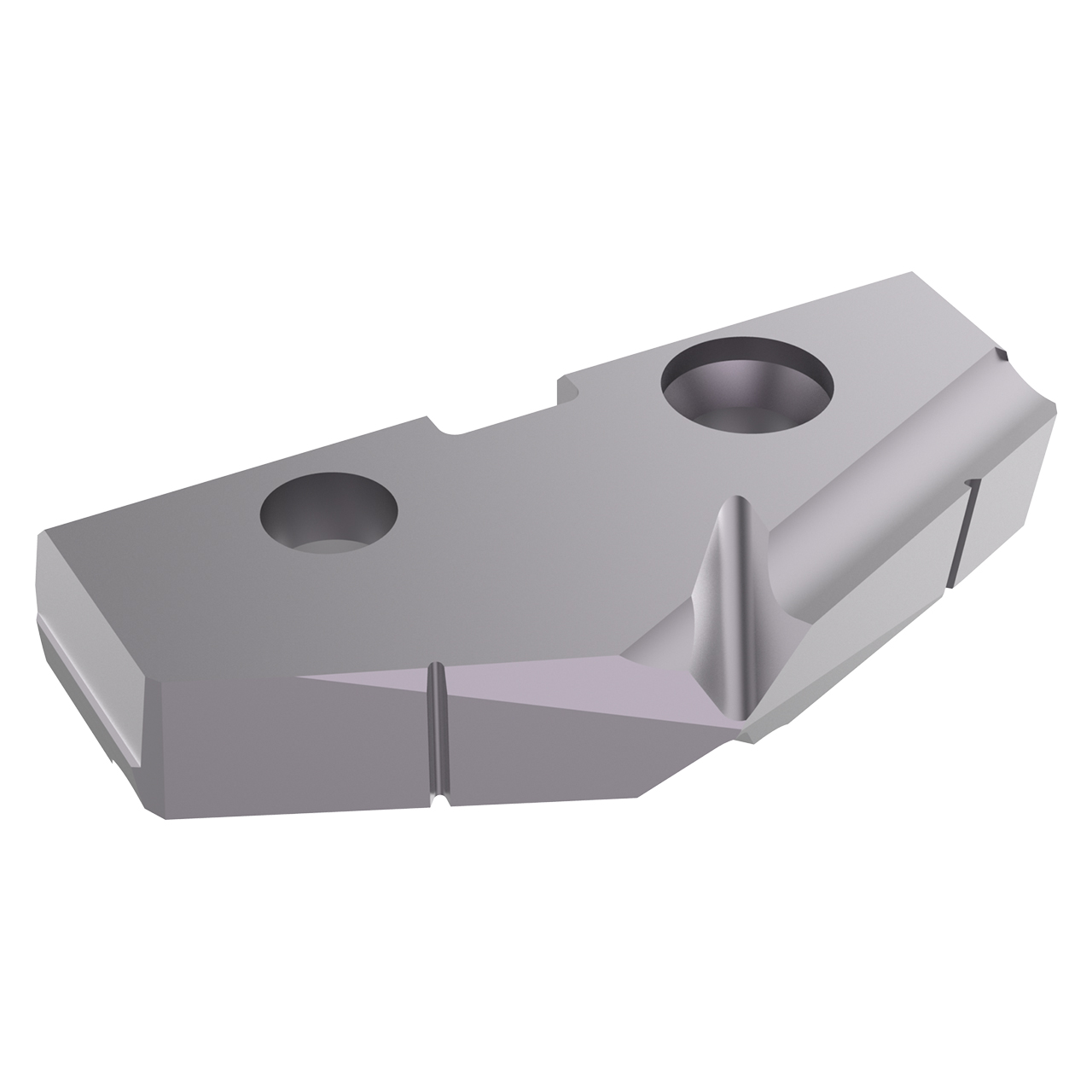 Allied Machine and Engineering TAK3-45.70 | 45.70mm Diameter x 6.35mm Thickness 132 Degree Included Angle TiAlN Coated Carbide 3 Series Spade Drill Insert