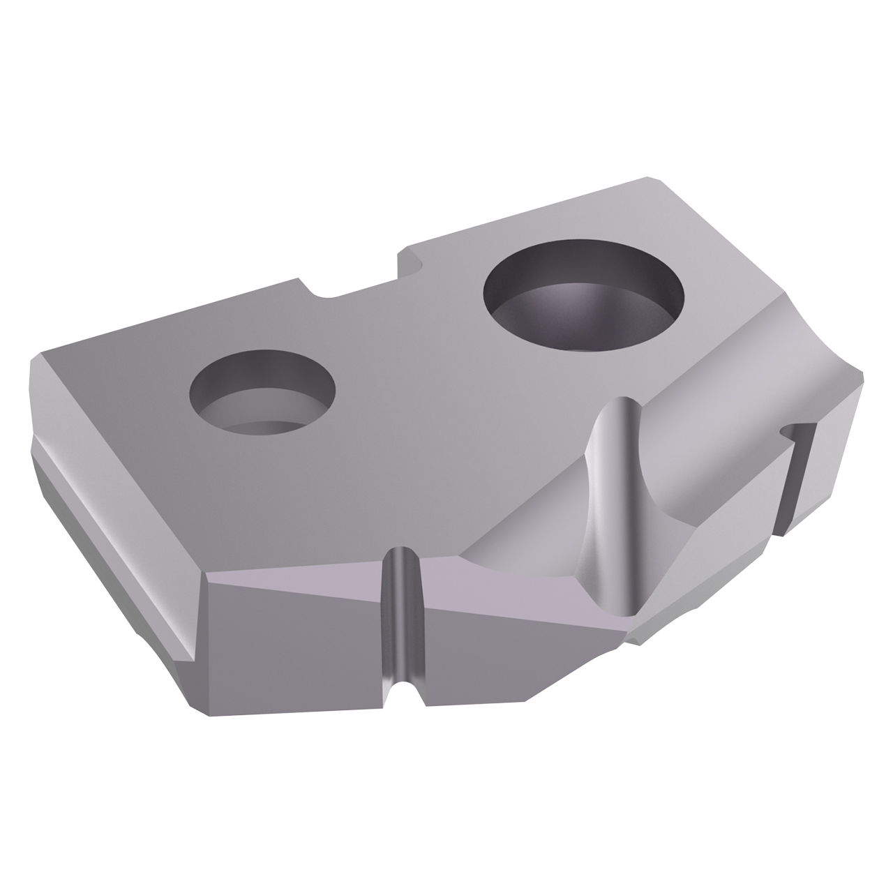Allied Machine and Engineering TAK0-12.80 | 12.80mm Diameter x 3.18mm Thickness 132 Degree Included Angle TiAlN Coated Carbide 0 Series Spade Drill Insert