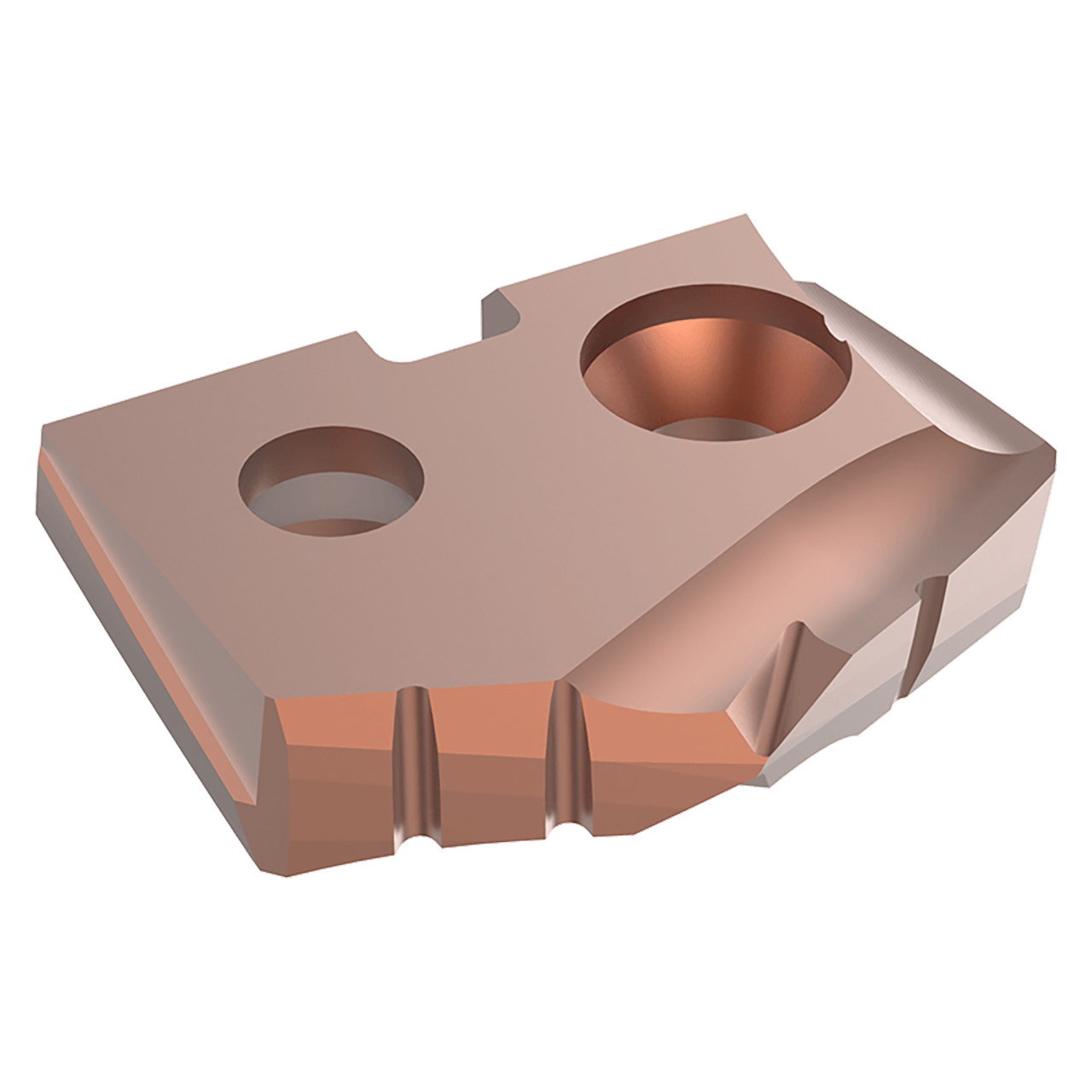 Allied Machine and Engineering 4C1ZH-.453 | 29/64" Diameter x 3/32" Thickness 132 Degree Included Angle AM200 Coated C1(K35) Z Series Spade Drill Insert