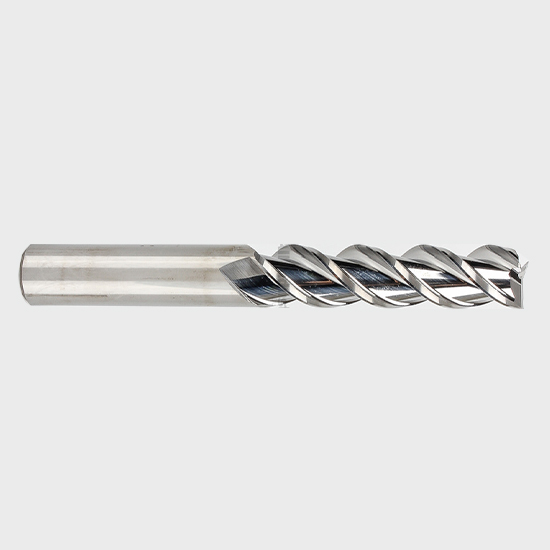 YG1 36573 | 1/4" Diameter x 1/4" Shank x 1-1/4" LOC x 3-1/4" OAL 3 Flute Bright Carbide Single Square End Mill