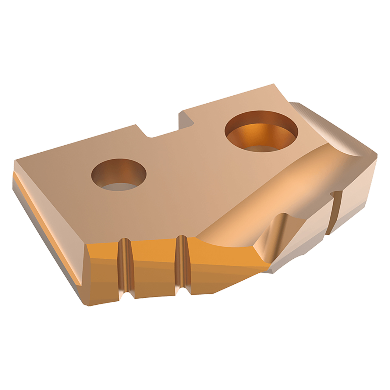 Allied Machine and Engineering 4C11P-21 | 21.00mm Diameter x 3.97mm Thickness 132 Degree Included Angle AM300 Coated C1(K35) 1 Series Spade Drill Insert