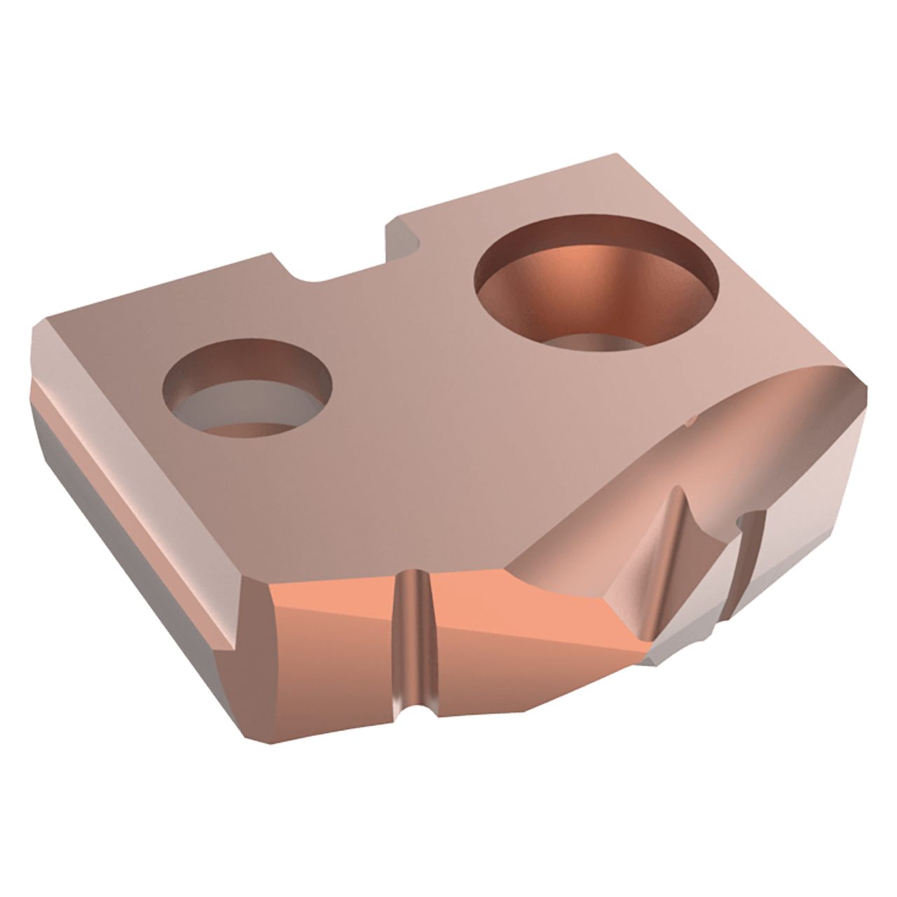 Allied Machine and Engineering 45YH-10-HE | 10.00mm Diameter x 2.38mm Thickness 132 Degree Included Angle AM200 Coated Super Cobalt Y Series Spade Drill Insert