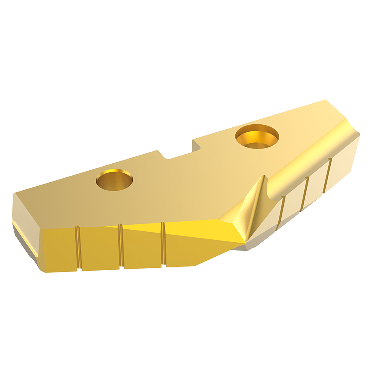 Allied Machine and Engineering 454T-56 | 56.00mm Diameter x 7.94mm Thickness 132 Degree Included Angle TiN Coated Super Cobalt 4 Series Spade Drill Insert