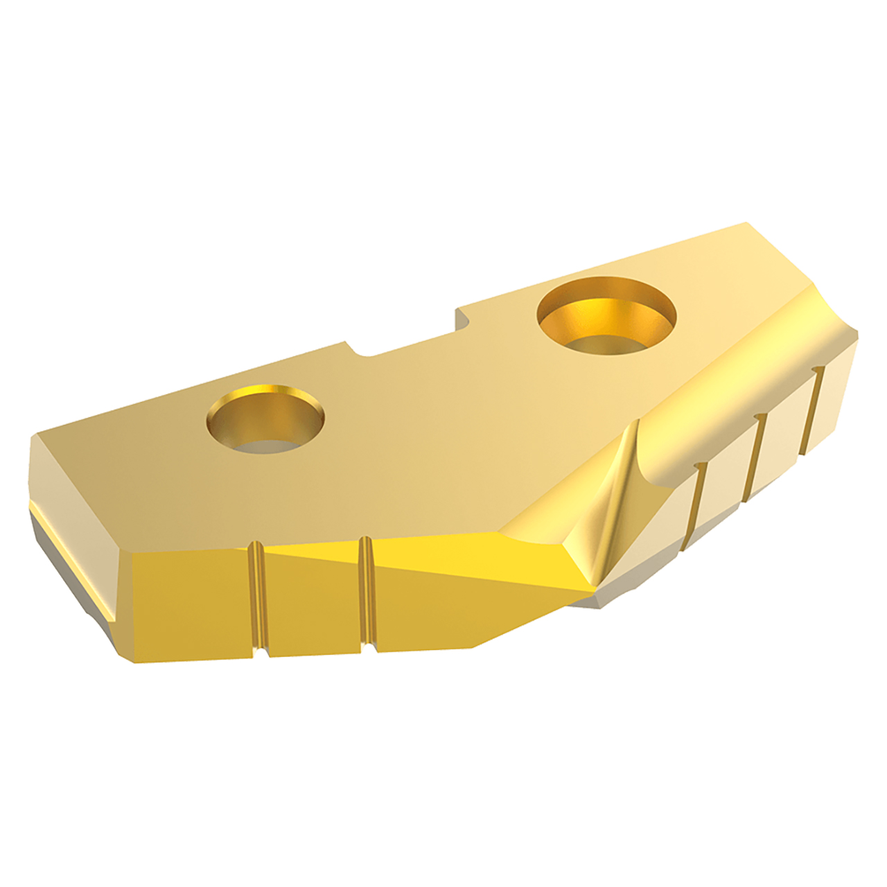 Allied Machine and Engineering 453T-39 | 39.00mm Diameter x 6.35mm Thickness 132 Degree Included Angle TiN Coated Super Cobalt 3 Series Spade Drill Insert