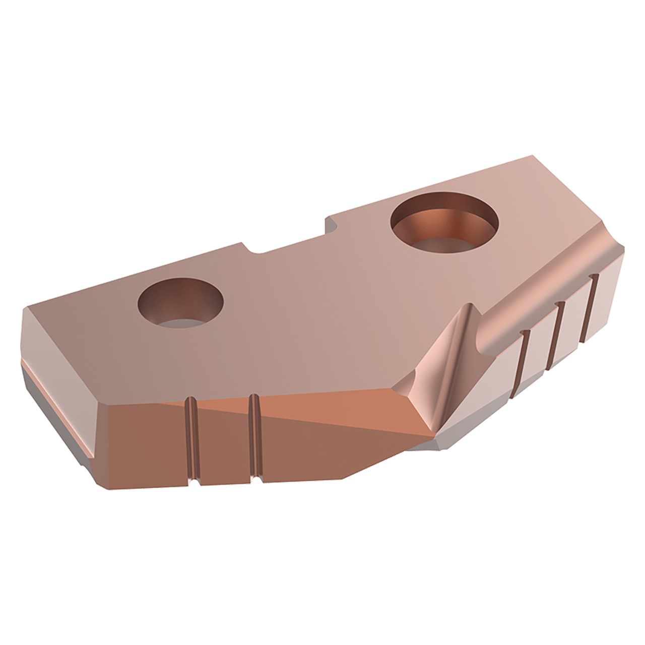 Allied Machine and Engineering 453H-0118-HE | 1-9/16" Diameter x 1/4" Thickness 132 Degree Included Angle TiN Coated Super Cobalt 3 Series Spade Drill Insert