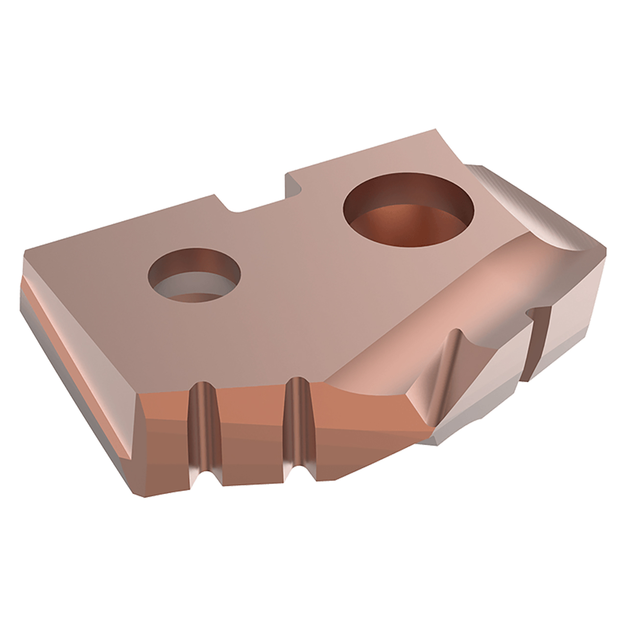 Allied Machine and Engineering 450H-0019 | 19/32" Diameter x 1/8" Thickness 132 Degree Included Angle AM200 Coated Super Cobalt 0 Series Spade Drill Insert