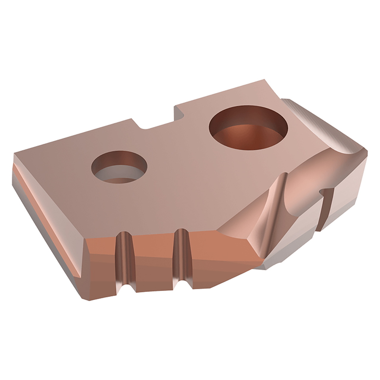 Allied Machine and Engineering 450H-0018-HE | 9/16" Diameter x 1/8" Thickness 132 Degree Included Angle AM200 Coated Super Cobalt 0 Series Spade Drill Insert