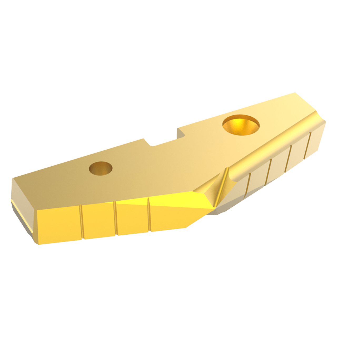 Allied Machine and Engineering 437T-92 | 92.00mm Diameter x 11.11mm Thickness 144 Degree Included Angle TiN Coated High Speed Steel 7 Series Spade Drill Insert