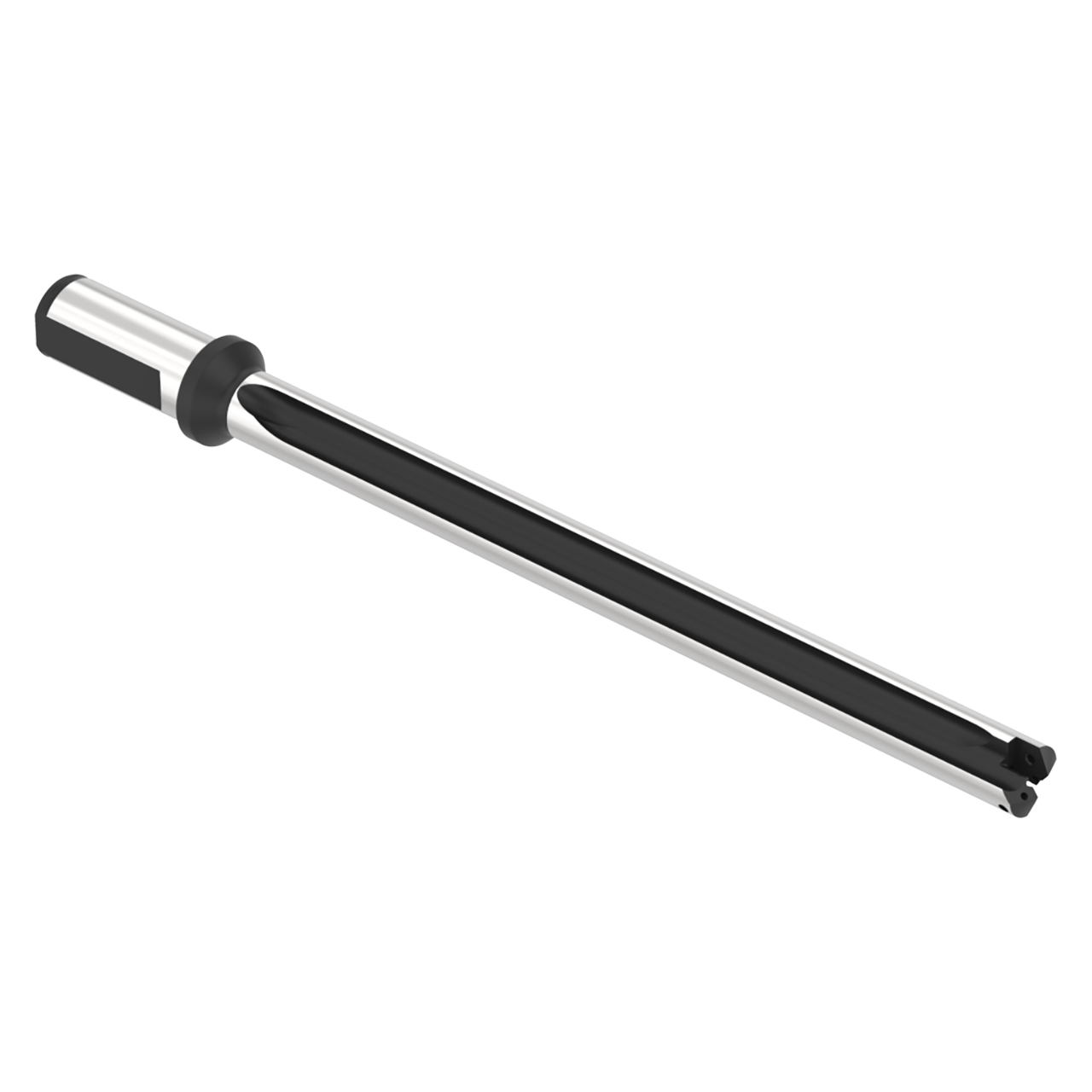 Allied Machine and Engineering HTA1D12-25FM | 24.40mm Diameter x 25.00mm Shank 12XD Length Flanged Indexable Spade Drill