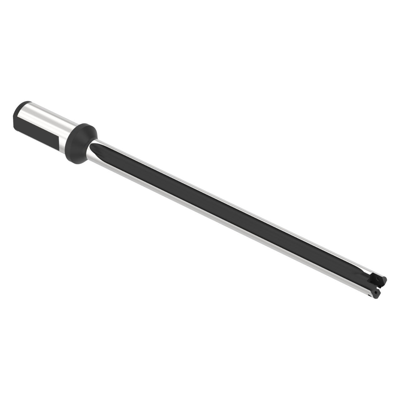 Allied Machine and Engineering HTA1B12-25FM | 24.40mm Diameter x 25.00mm Shank 12XD Length Flanged Indexable Spade Drill