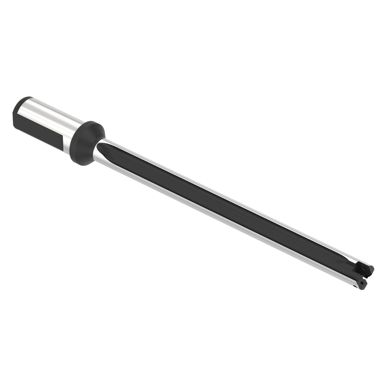 Allied Machine and Engineering HTA1B10-100F | 61/64" Diameter x 1" Shank 10XD Length Flanged Indexable Spade Drill