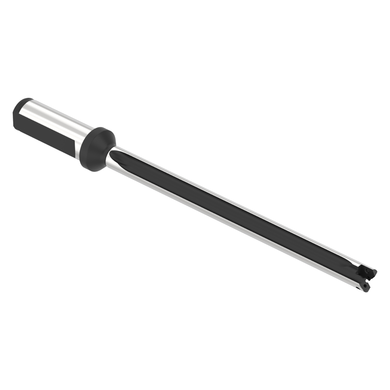 Allied Machine and Engineering HTA0A10-075F | 11/16" Diameter x 3/4" Shank 10XD Length Flanged Indexable Spade Drill