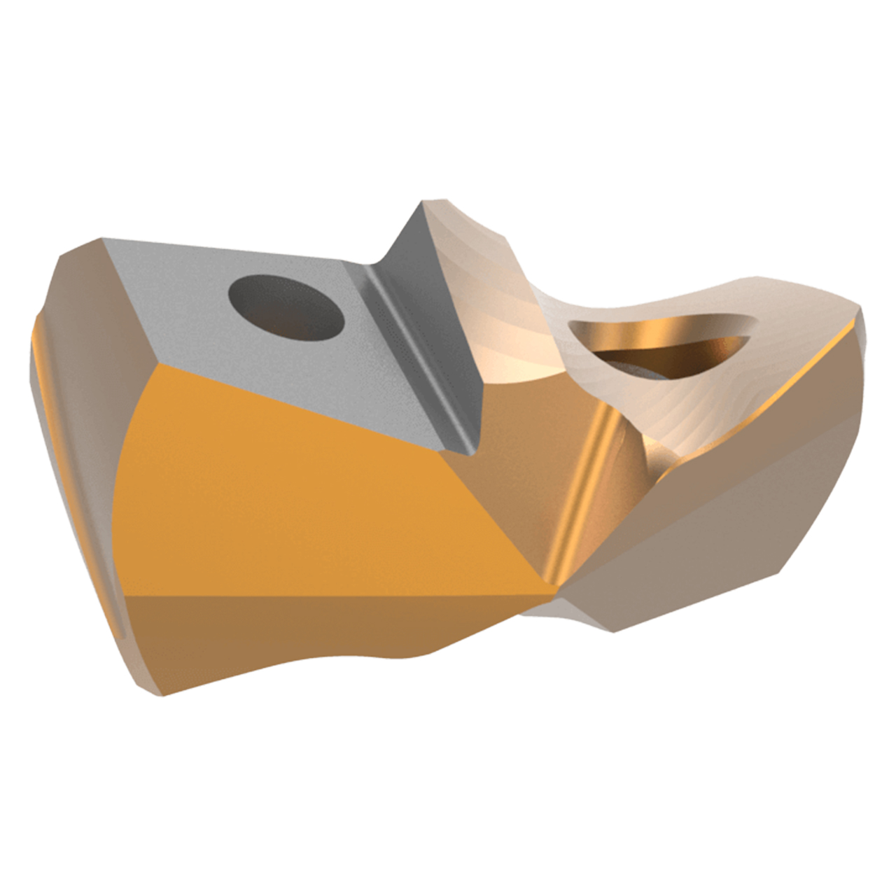 Allied Machine and Engineering 7C122P-23LR | 23.00mm Diameter 140 Degree Included Angle AM300 Coated Carbide 22 Series Spade Drill Insert