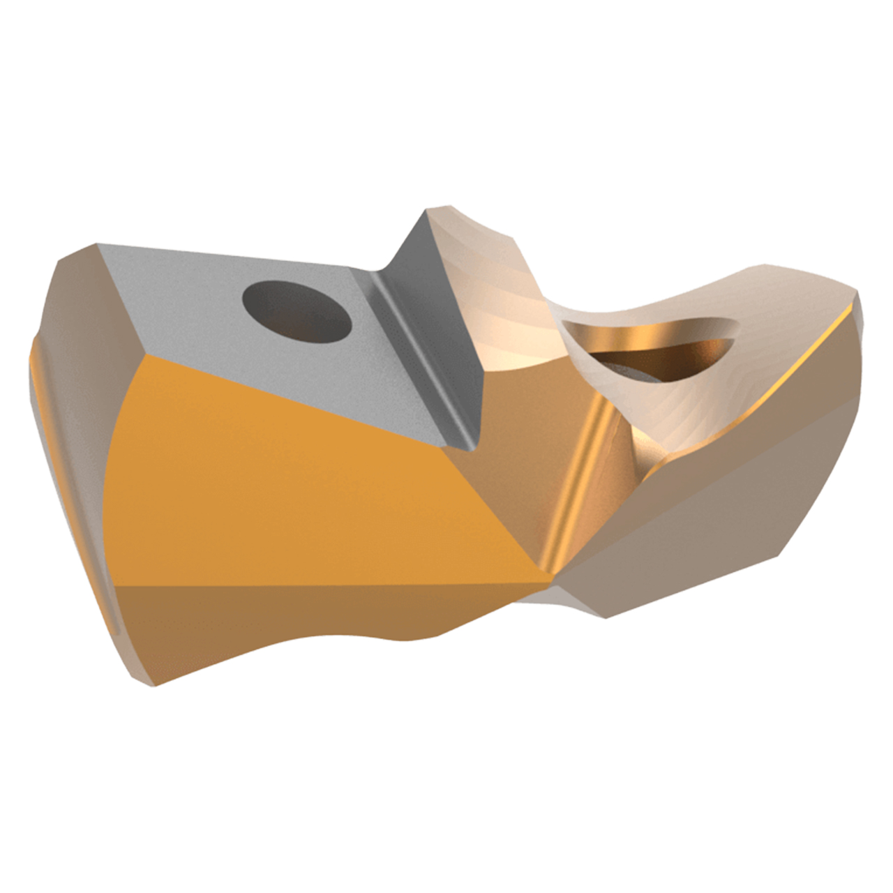 Allied Machine and Engineering 7C122P-22 | 22.00mm Diameter 140 Degree Included Angle AM300 Coated Carbide 22 Series Spade Drill Insert