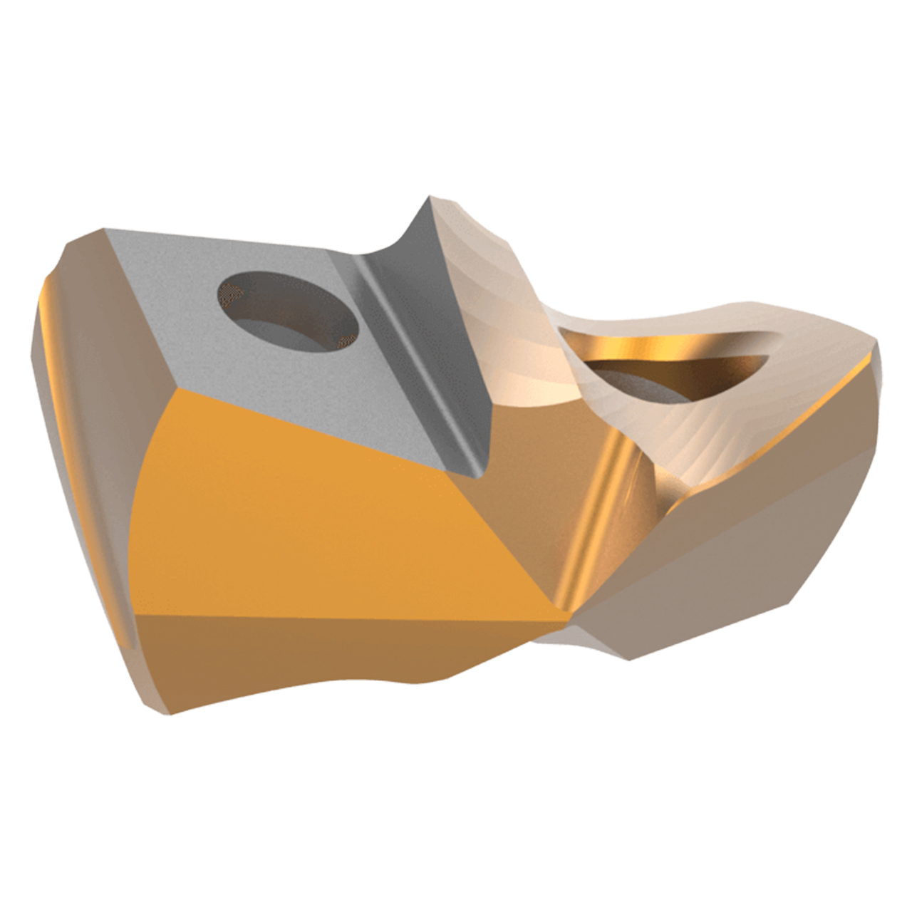 Allied Machine and Engineering 7C118P-0023LR | 23/32" Diameter 140 Degree Included Angle AM300 Coated Carbide 18 Series Spade Drill Insert