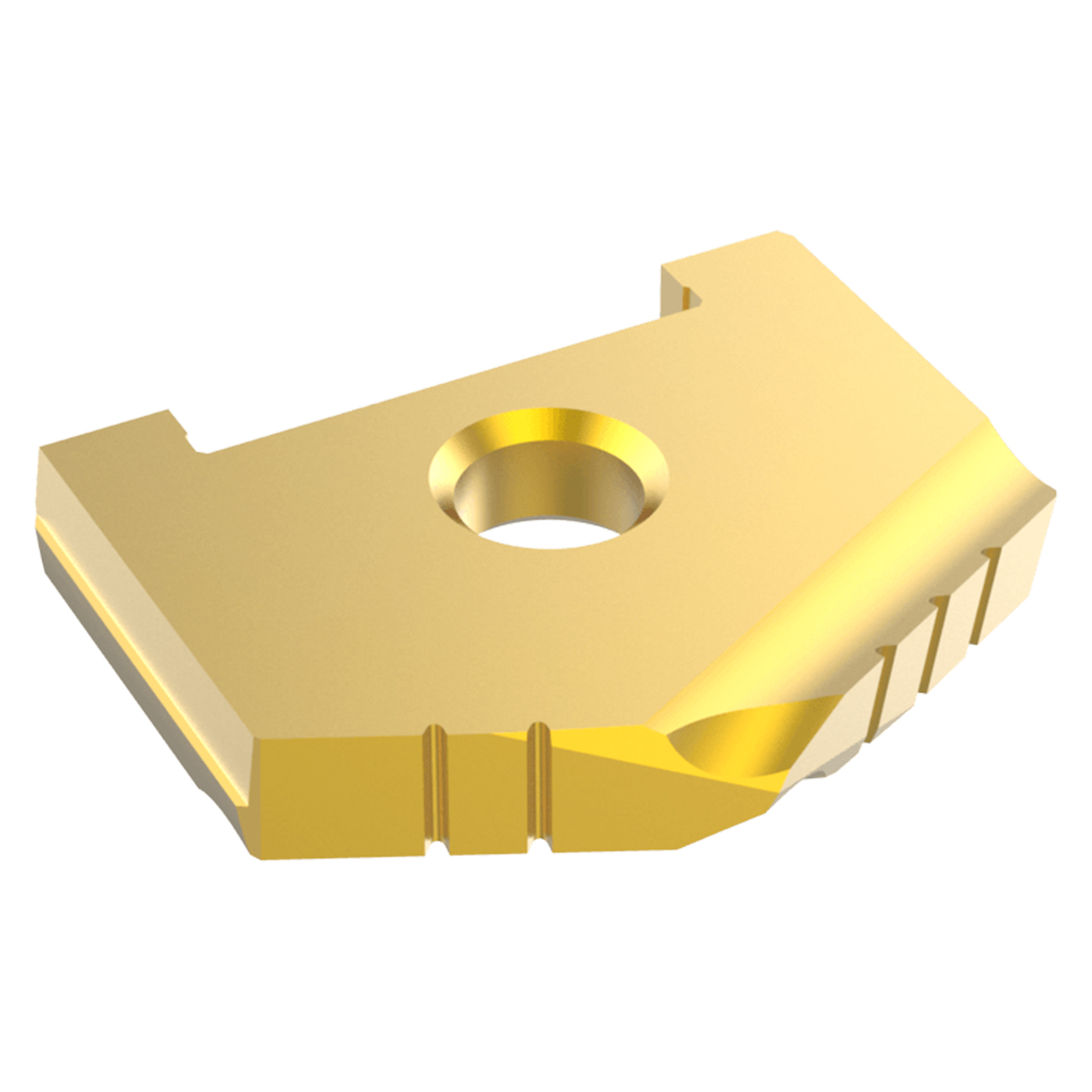 Allied Machine and Engineering 1021T-0100 | 1" Diameter x 3/16" Thickness TiN Coated A Series Spade Drill Insert