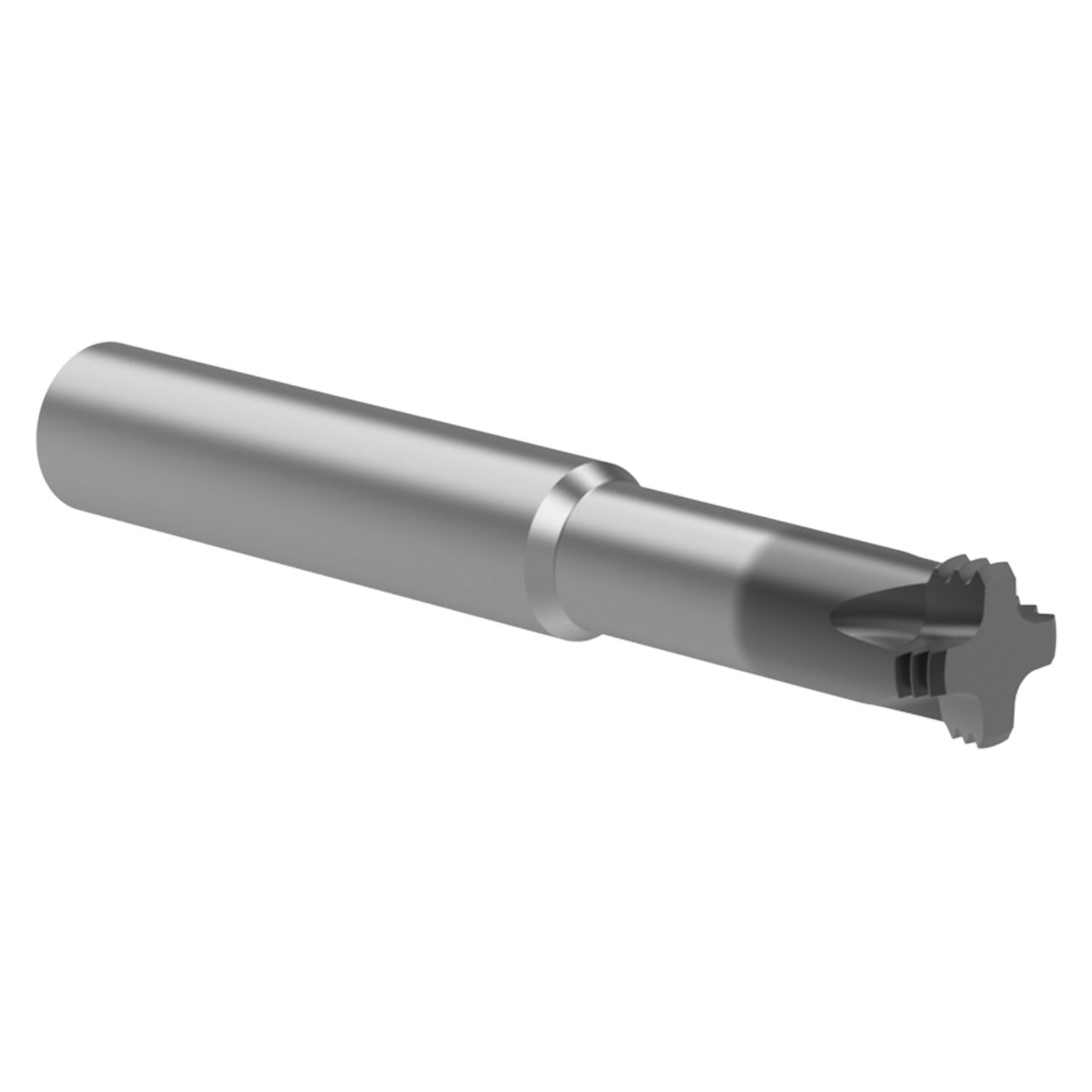 Allied Machine and Engineering TM18150-3T2X  | M18x1.5 ISO x  0.495" Diameter x 1.5 Pitch x 0.500" Shank x 3.500" OAL 4 Flute Carbide AM210 Coated Helical Flute Thread Mill