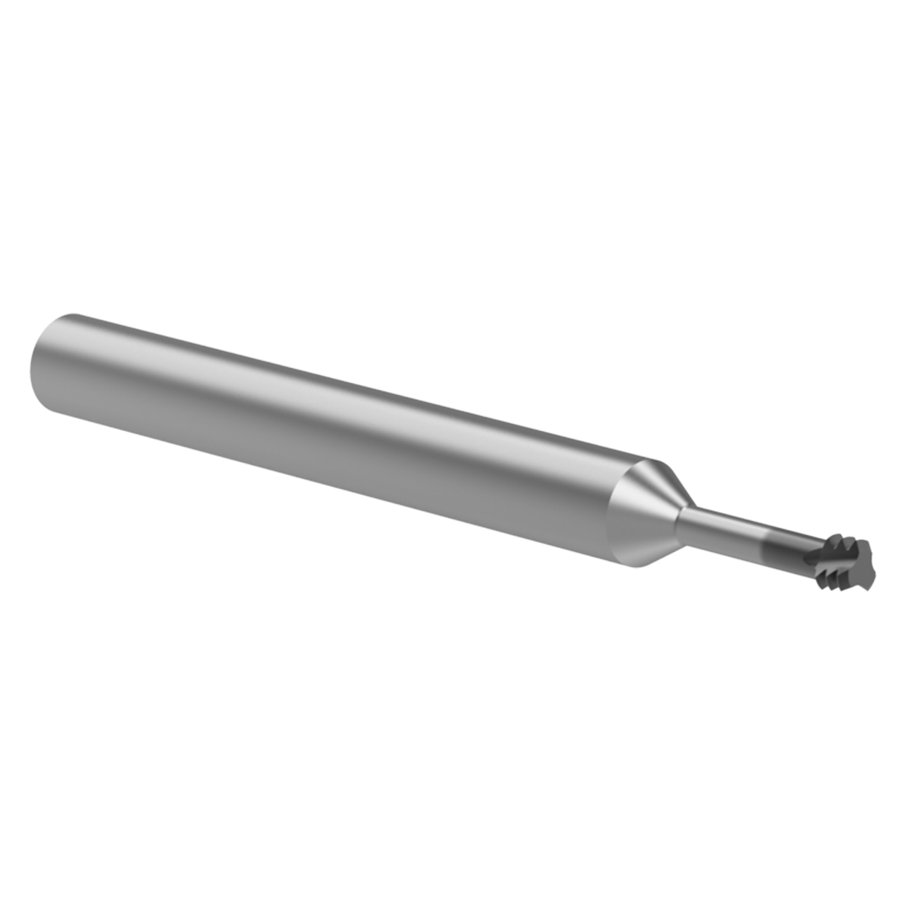 Allied Machine and Engineering TM16432M-3T3X | #8-32 UN x 3.20mm Diameter x 32 Pitch x 6.00mm Shank x 63.00mm OAL 3 Flute Carbide AM210 Coated Helical Flute Thread Mill