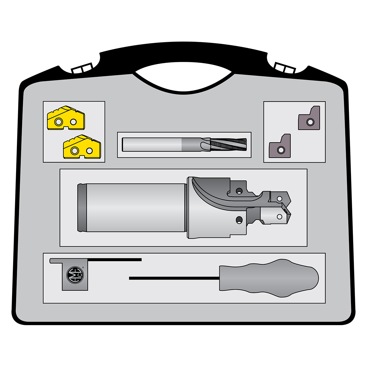 Allied Machine and Engineering ATKU10R-6149 | M22X1.5 Thread x -10 Size Non-Ferrous Material Port Tool Kit