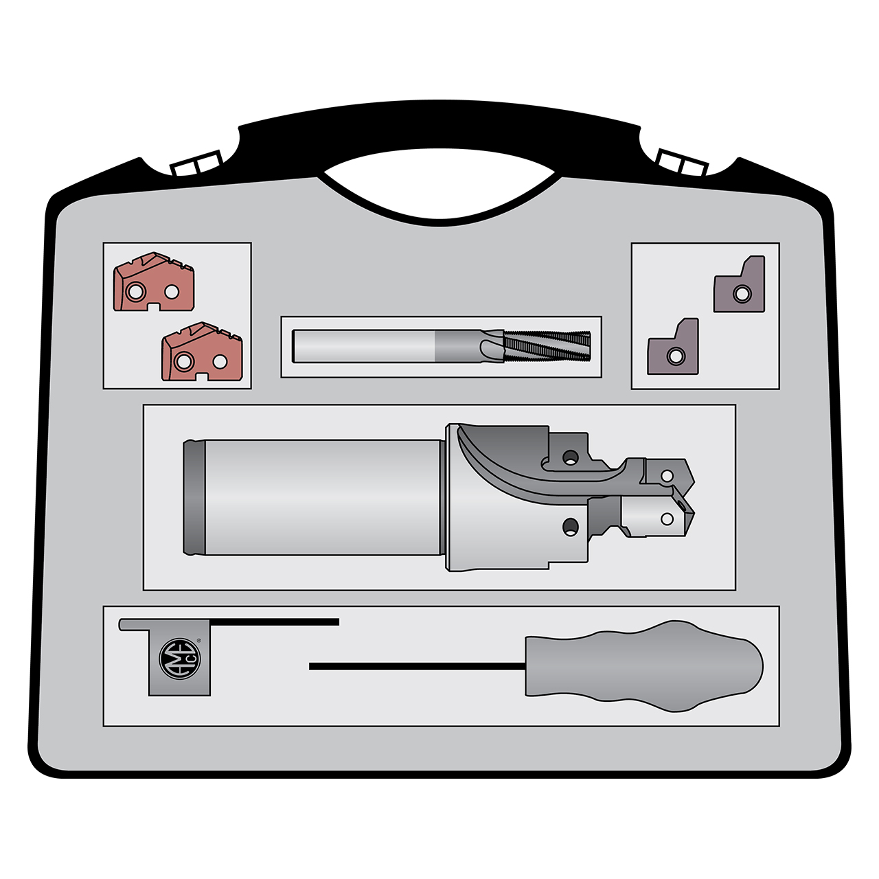 Allied Machine and Engineering ATKK14-6149 | M30X2 Thread x -14 Size Ferrous Material Port Tool Kit