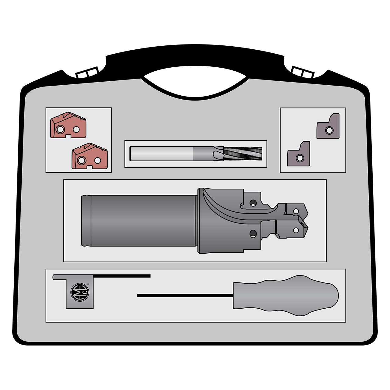 Allied Machine and Engineering ATKK08-G1731 | M18X1.5 Thread x -8 Size Ferrous Material Port Tool Kit