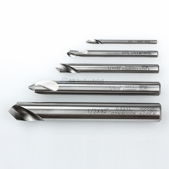YG1 10030 | NC Spotting Drill 8% Cobalt HSS 1/8" to 1/2" 90 Degree 5pc Set CNC Machine