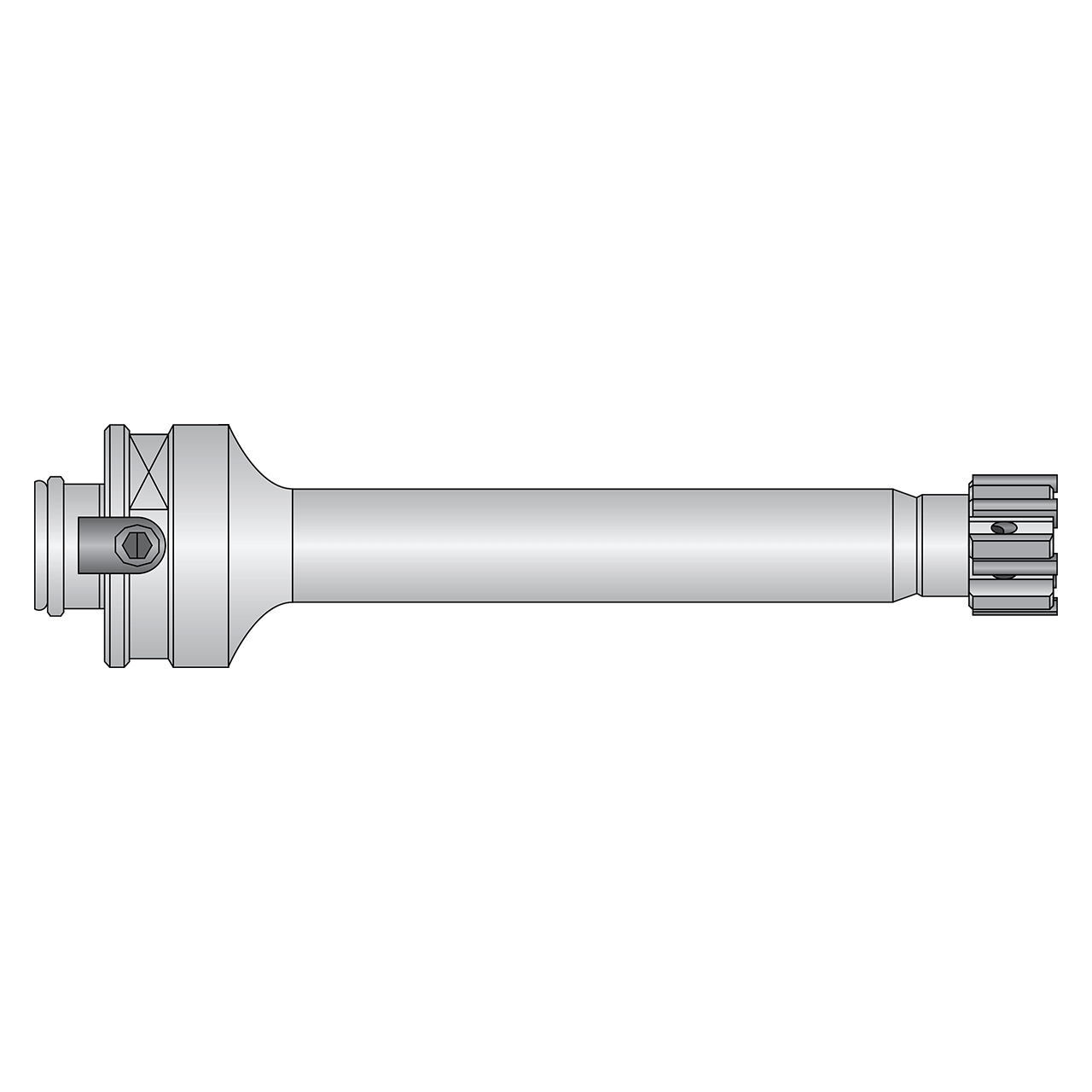 Allied Machine and Engineering 7001-MM-003 | 21.61mm Diameter x 90.00mm OAL 7001 Series Standard Modular Reamer Body