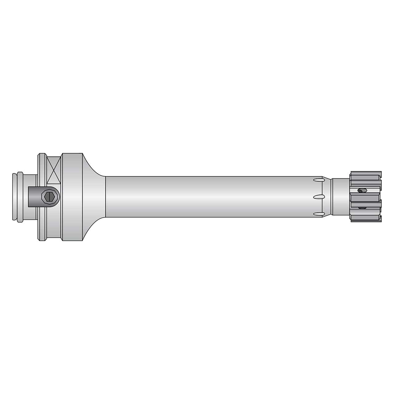 Allied Machine and Engineering 7000-MM-002 | 17.61mm Diameter x 80.00mm OAL 7000 Series Standard Modular Reamer Body