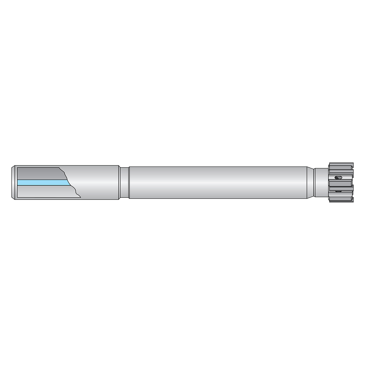 Allied Machine and Engineering 7000-ML-075 | 50.60mm Diameter x 32.00mm Shank 7000 Series Long Modular Reamer Body
