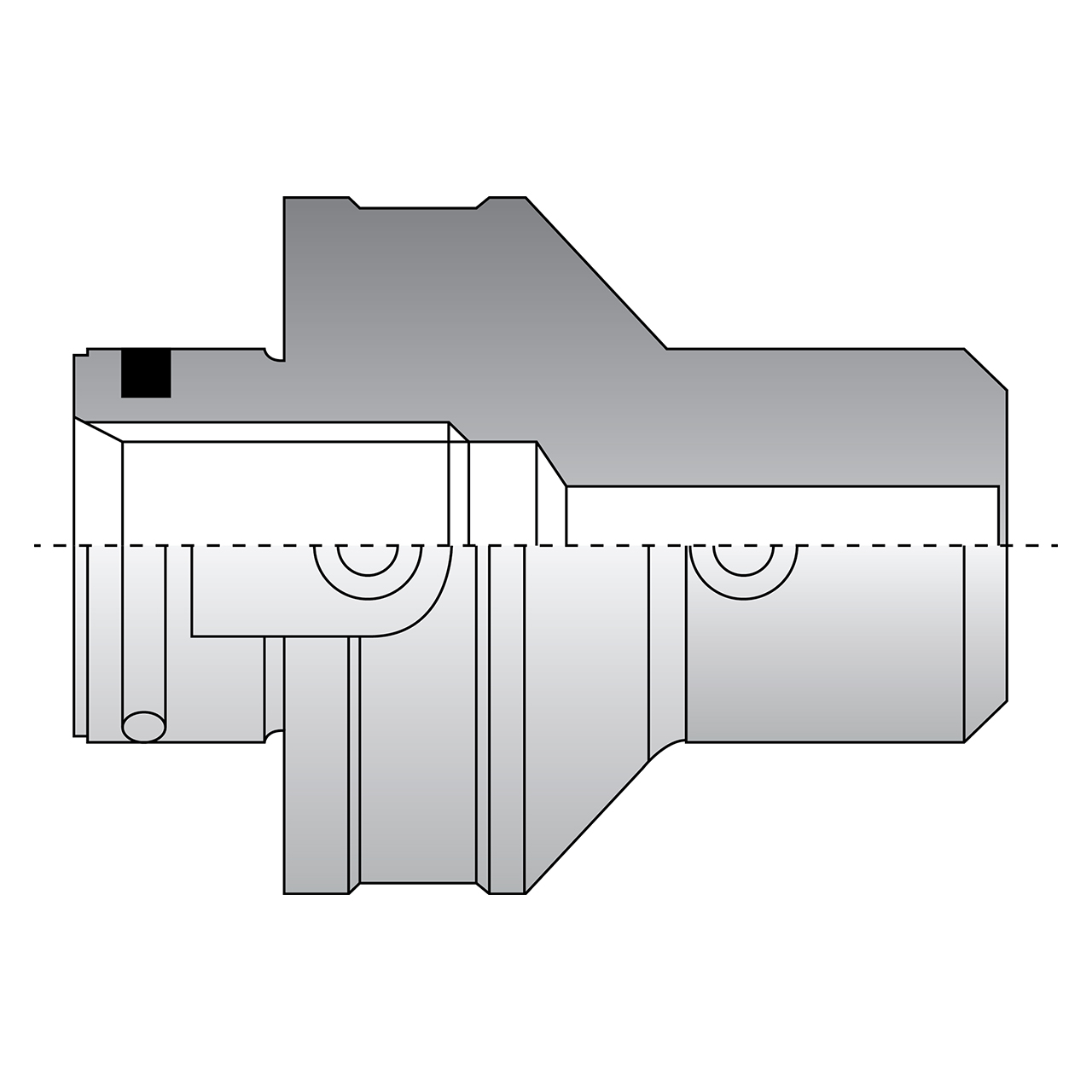 Allied Machine and Engineering 35.63R.14.60 | 2.756" Gage Length x 63mm Shank Modular Reamer Body