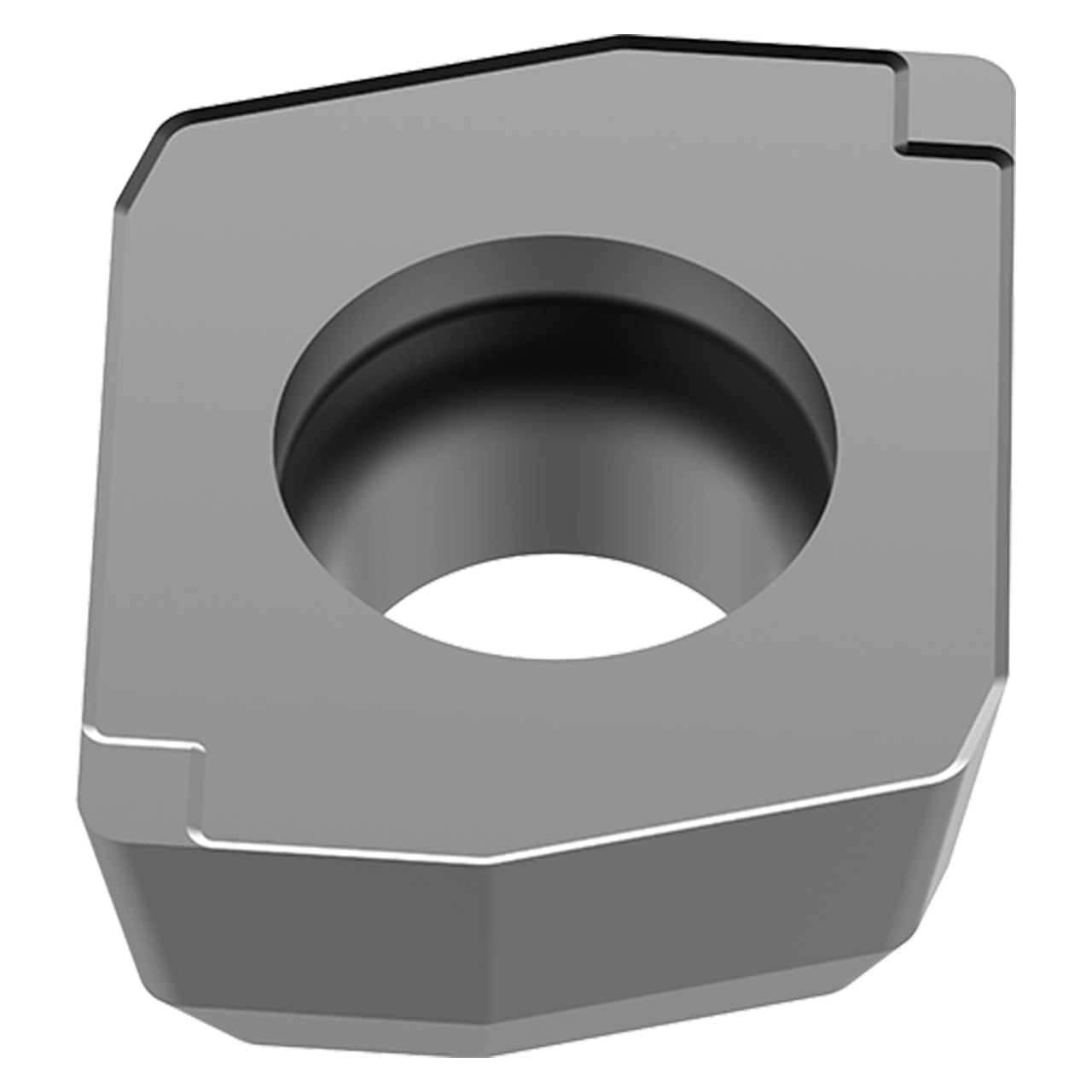 Allied Machine and Engineering 4T-030203C-M | 0.531" Diameter x 0.091" Thickness x 0.012" Radius AM485 Coated Carbide 03 Series Indexable Drill Insert