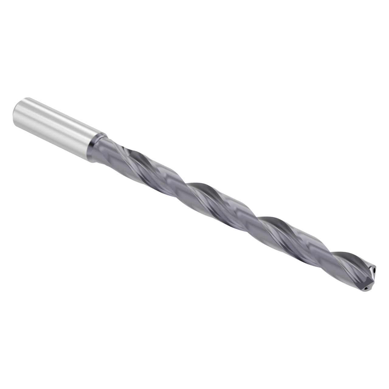 Allied Machine and Engineering 390M10200A21M | 10.20mm Diameter x 12.00mm Shank x 172.20mm OAL Multi-Layer TiAlN Coated Taper Length Drill Bit