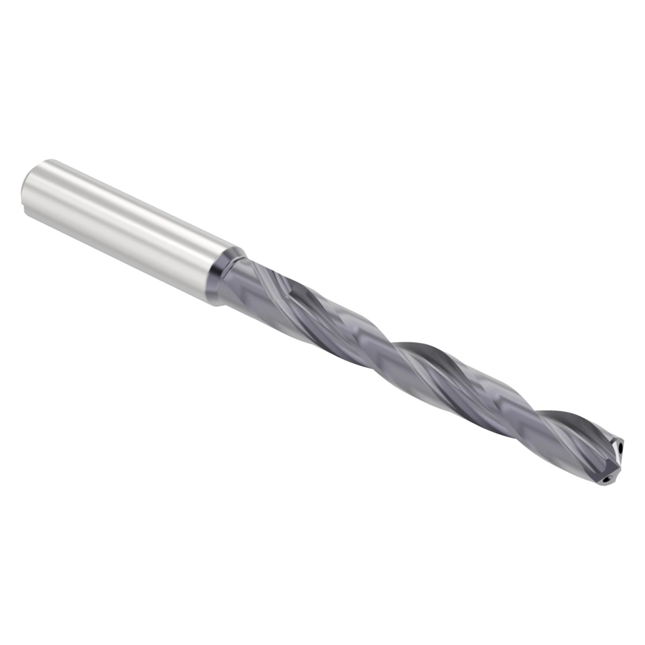 Allied Machine and Engineering 360M09600A21M | 9.60mm Diameter x 10.00mm Shank x 115.40mm OAL Multi-Layer TiAlN Coated Jobber Length Drill Bit