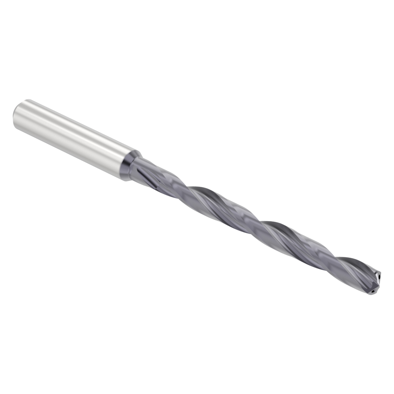 Allied Machine and Engineering 360E02570A21M | 0.257" Diameter x 4.310" OAL Multi-Layer TiAlN Coated Jobber Length Drill Bit