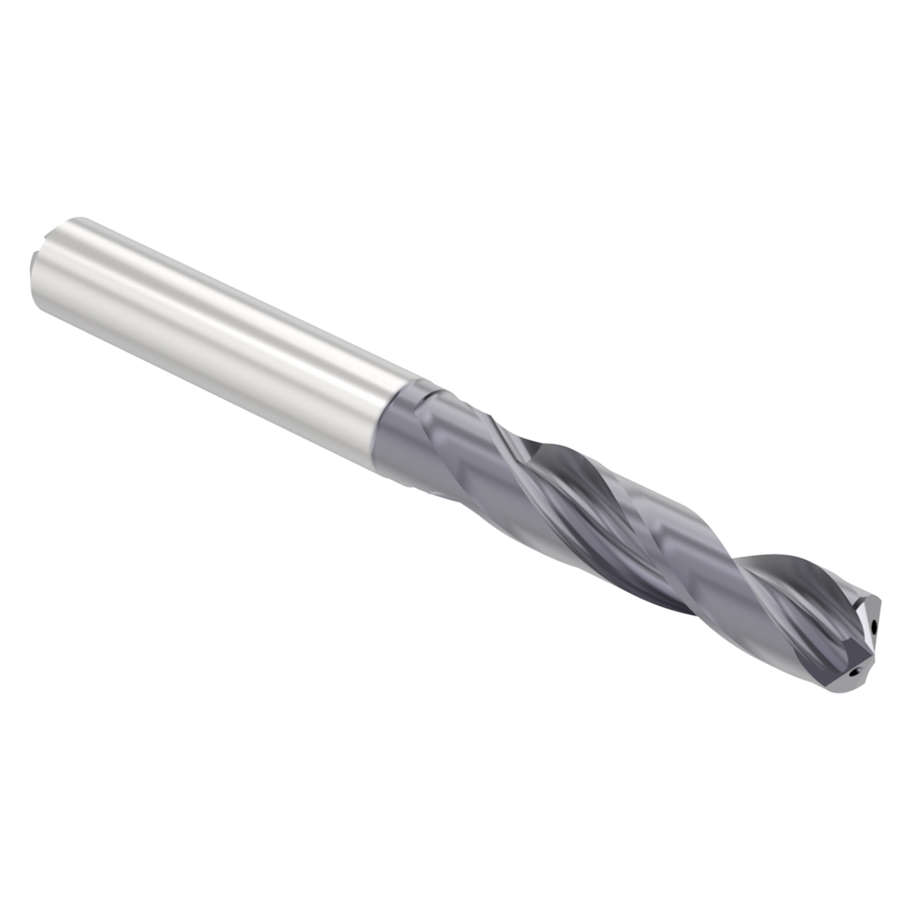 Allied Machine and Engineering 335M10000A21M | 10.00mm Diameter x 10.00mm Shank x 90.70mm OAL Multi-Layer TiAlN Coated Screw Machine Length Drill Bit