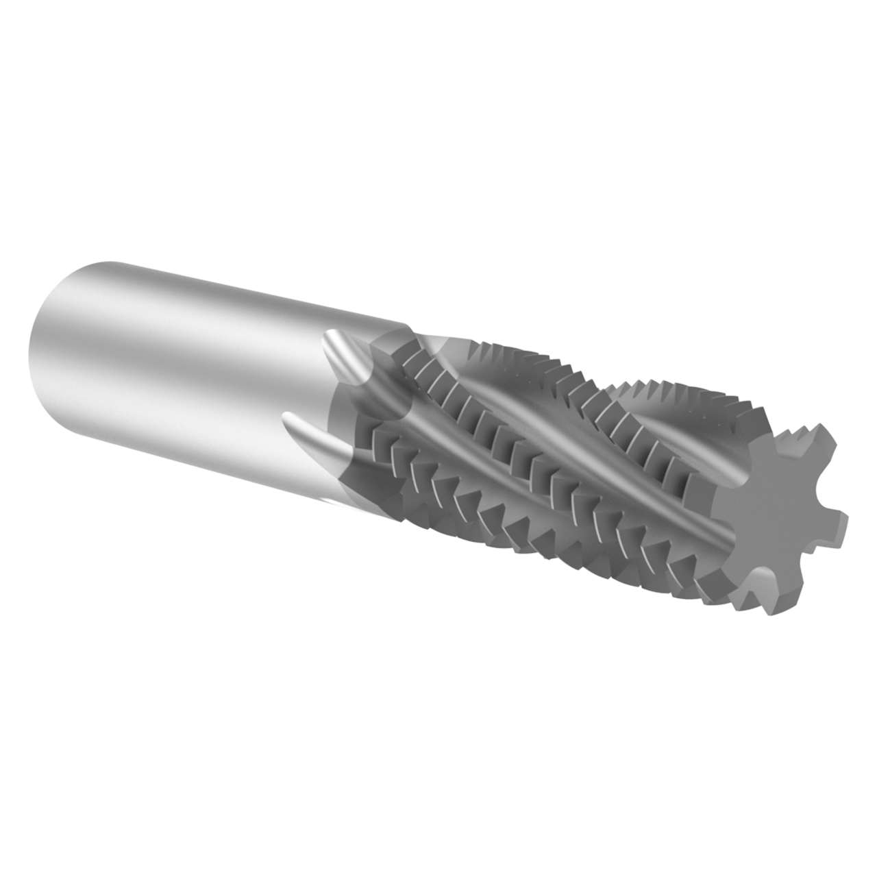 Allied Machine and Engineering TMUK1000-8XL  | 1-8 UN x  0.745" Diameter x 0.750" Shank x 2.000" LOC x 4.500" OAL 6 Flute AM210 Coated Carbide Helical Flute Thread Mill