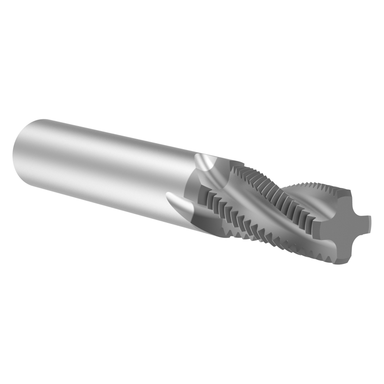 Allied Machine and Engineering TMMK1400-150M  | M14-1.5 ISO x  0.429" Diameter x 0.472" Shank x 1.063" LOC x 3.307" OAL 4 Flute AM210 Coated Carbide Helical Flute Thread Mill