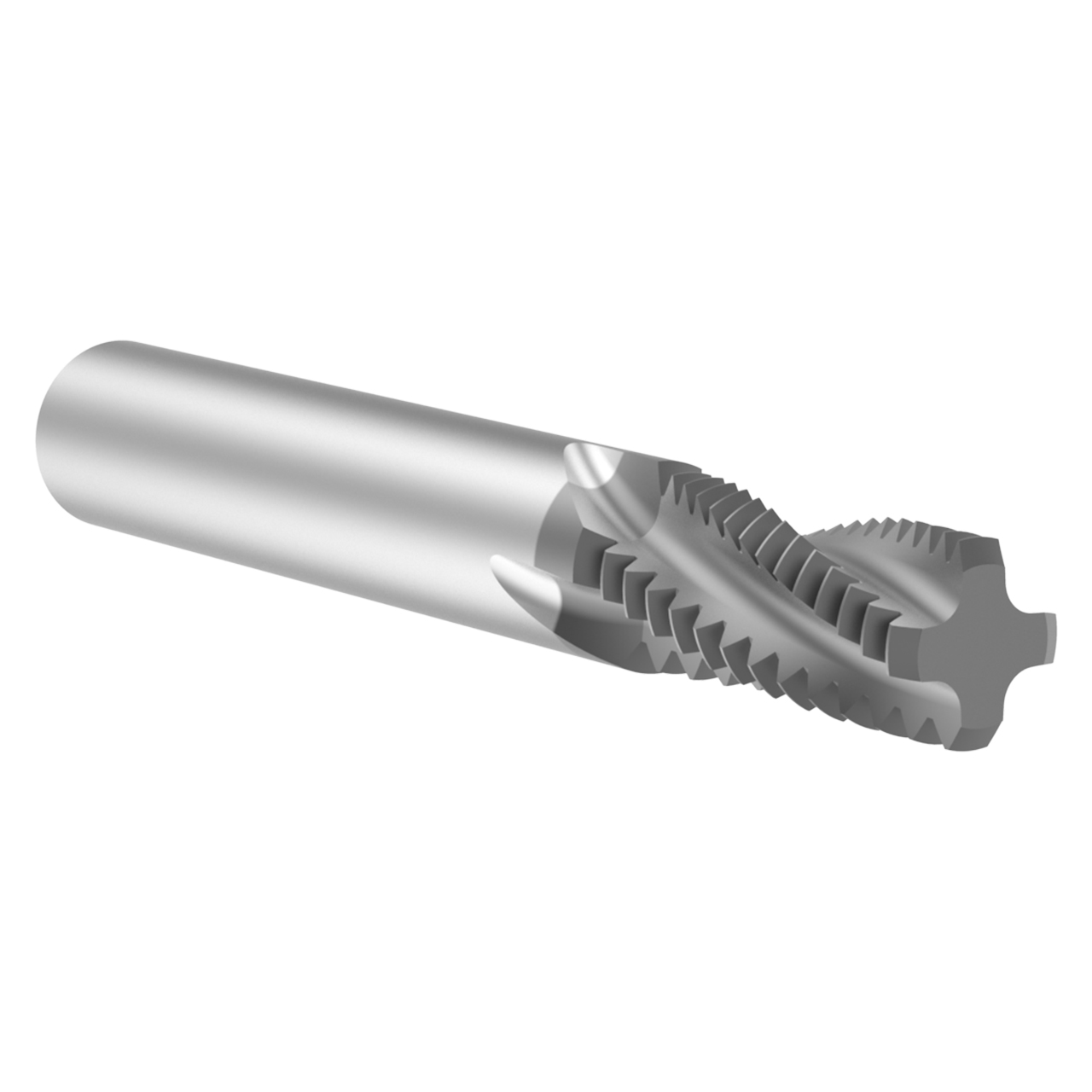 Allied Machine and Engineering TMMK1200-175M | M12-1.75 ISO x 0.370" Diameter x 0.394" Shank x 0.894" LOC x 2.874" OAL 4 Flute AM210 Coated Carbide Helical Flute Thread Mill