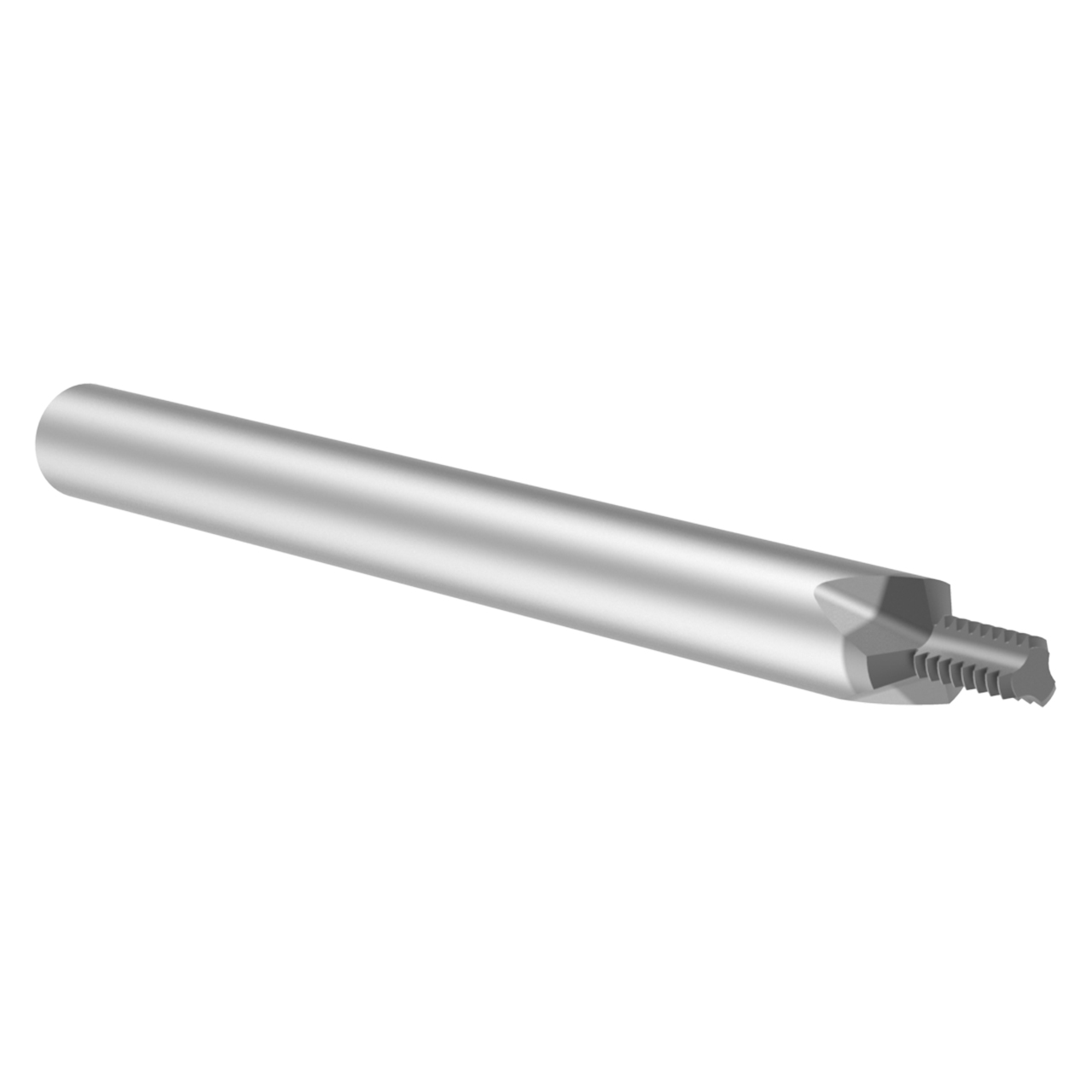 Allied Machine and Engineering TMUK0002-64M  | #2-64 UN x  1.65mm Diameter x 3.00mm Shank x 3.20mm LOC x 39.00mm OAL 3 Flute AM210 Coated Carbide Helical Flute Thread Mill