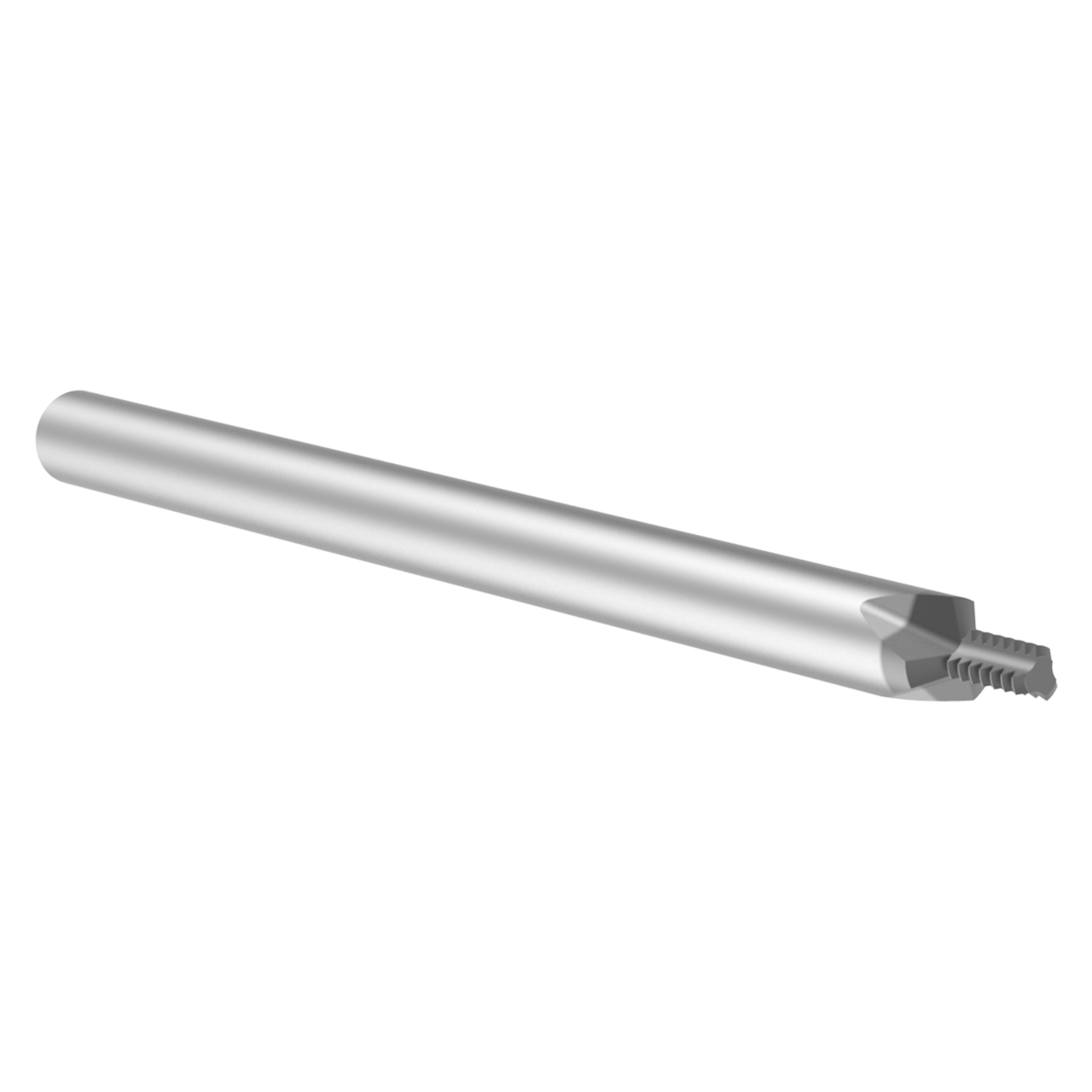 Allied Machine and Engineering TMUK0002-56M  | #2-56 UN x  1.65mm Diameter x 3.00mm Shank x 3.20mm LOC x 39.00mm OAL 3 Flute AM210 Coated Carbide Helical Flute Thread Mill
