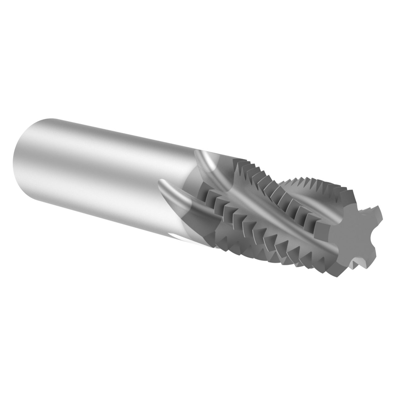 Allied Machine and Engineering TMNK2500-NPTM | 2-1/2-8 NPT x 19.75mm Diameter x 20.00mm Shank x 38.10mm LOC x 115.00mm OAL 5 Flute AM210 Coated Carbide Helical Flute Thread Mill