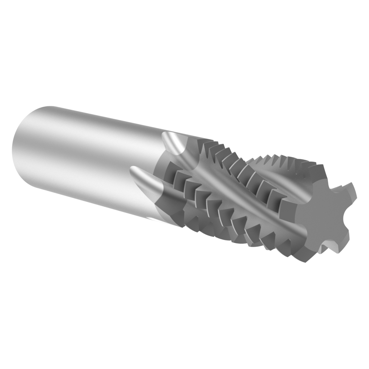Allied Machine and Engineering TMMK3600-400M  | M36-4 ISO x  19.90mm Diameter x 20.00mm Shank x 40.00mm LOC x 105.00mm OAL 5 Flute AM210 Coated Carbide Helical Flute Thread Mill