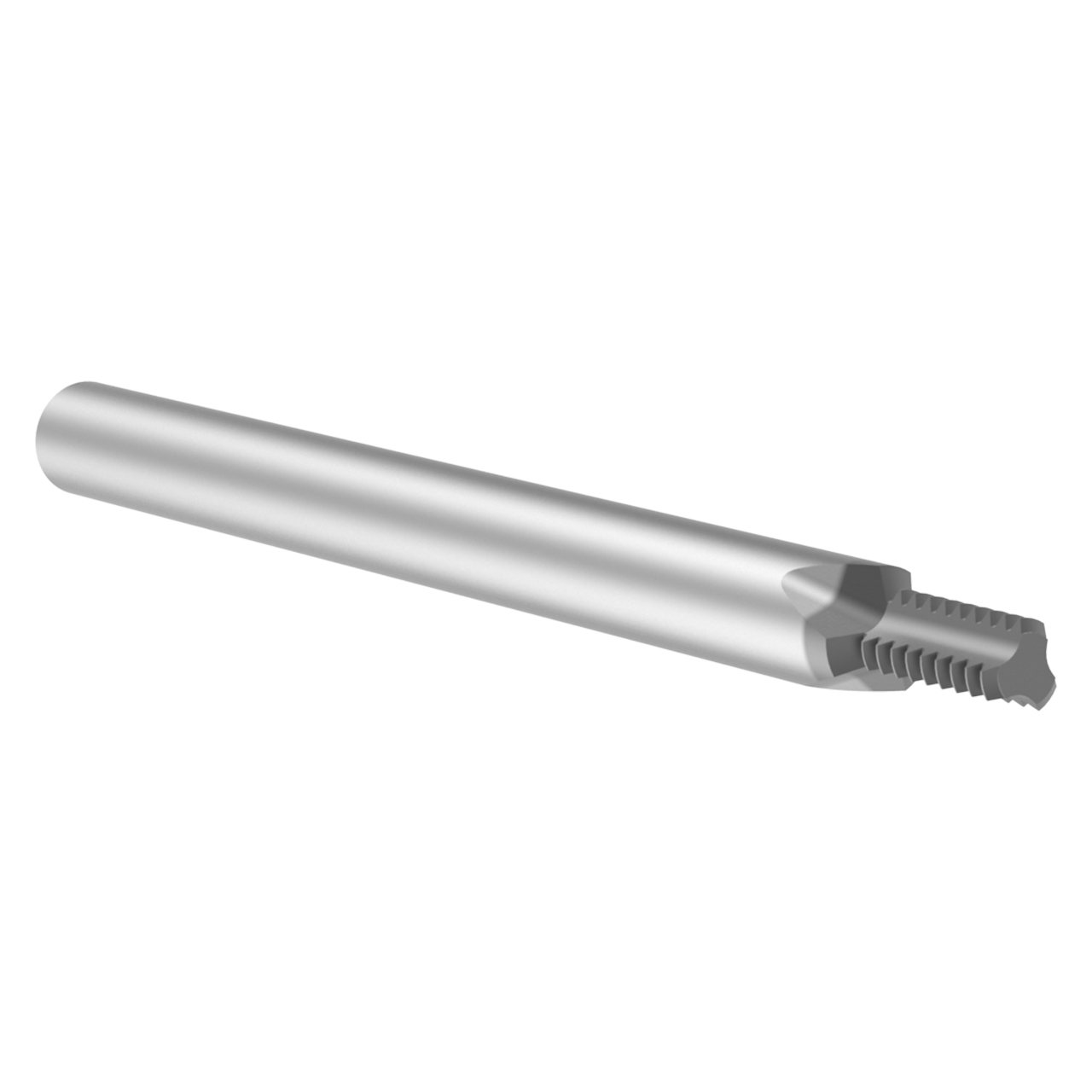 Allied Machine and Engineering TMMK0300-050M  | M3-0.5 ISO x  2.15mm Diameter x 3.00mm Shank x 4.50mm LOC x 39.00mm OAL 3 Flute AM210 Coated Carbide Helical Flute Thread Mill