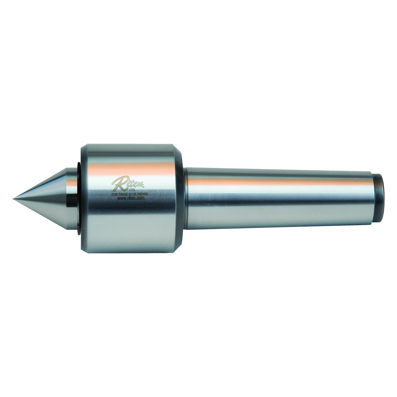 Riten 14604 | 4 Morse Taper 1.375" Diameter x 2.250" Length ± 0.00004 Accuracy Live Center