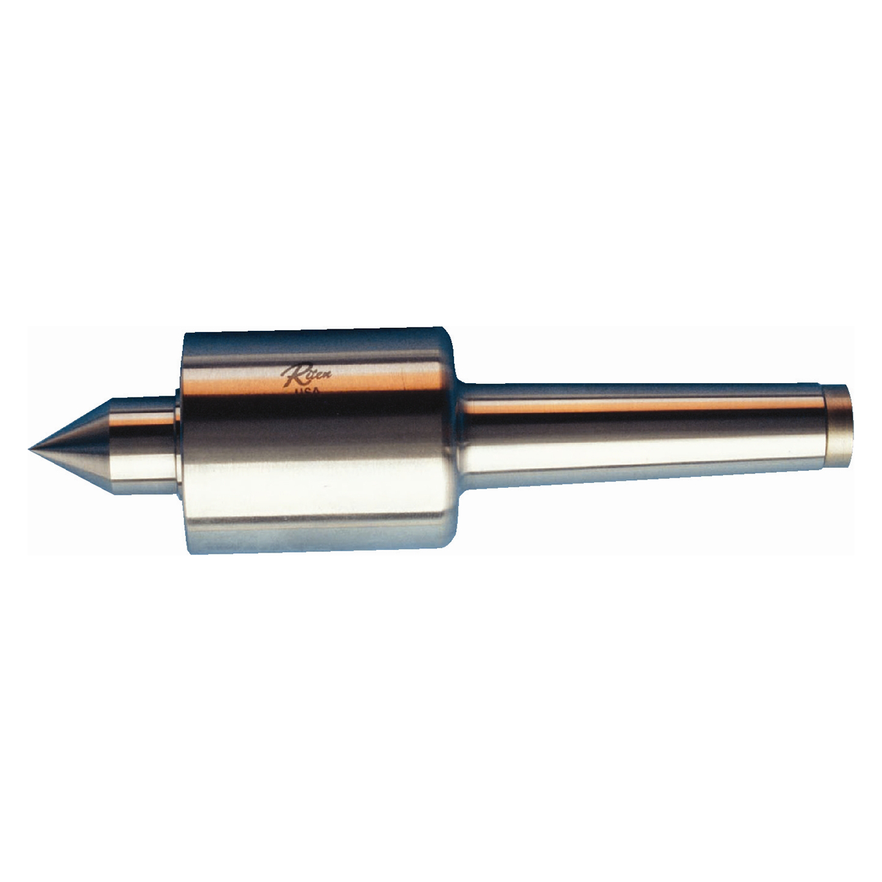 Riten 46104 | 4 Morse Taper 0.875" Diameter x 1.375" Length ± 0.00025 Accuracy Spline Rolling
Live Center