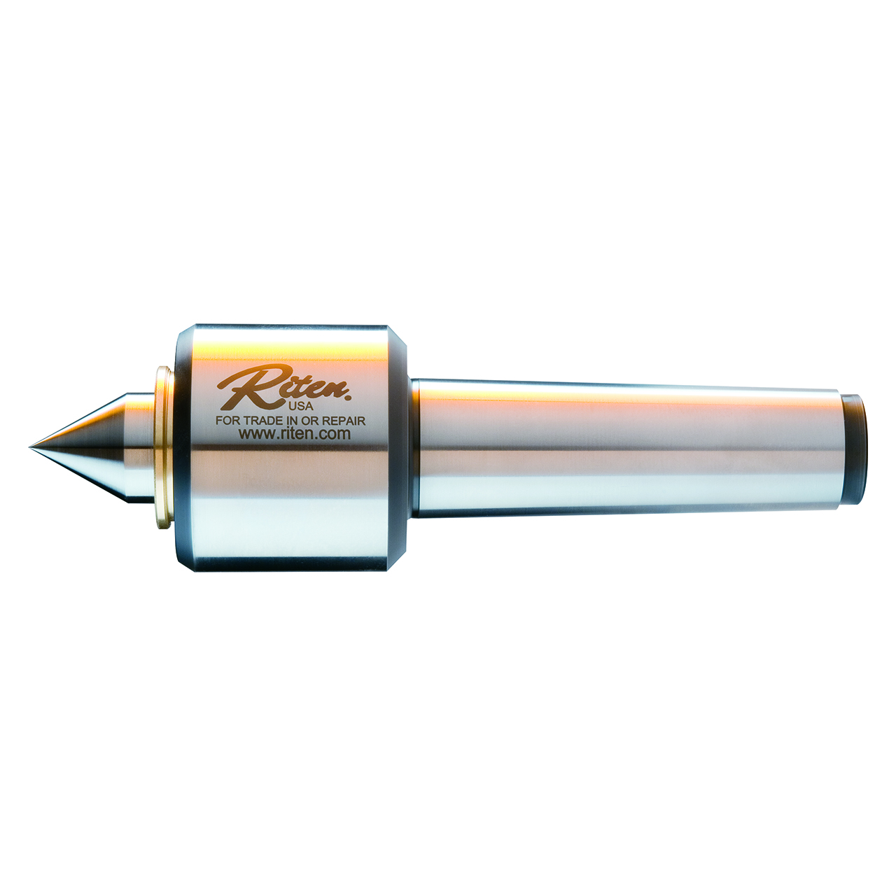 Riten 53104 | 4 Morse Taper 0.500" Diameter x 2.625" Length  ± 0.00004 Accuracy Long Point Live Center