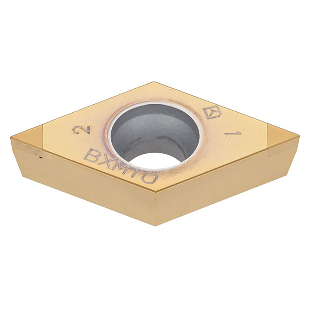 Tungaloy 6817943 | 2QP-DCMW 21.51 BX330 1/4" Circle Diameter x 0.094" Thickness x 0.016" Radius Polycrystalline Cubic Boron Nitride Indexable Turning Insert