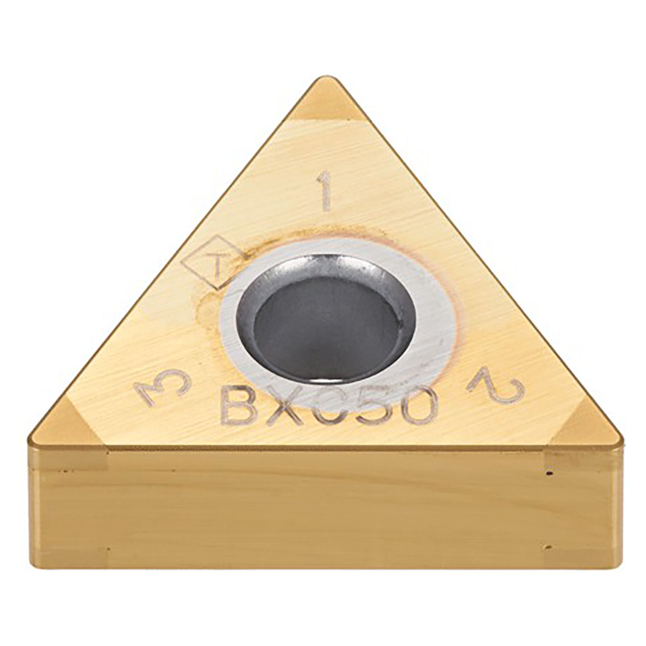 Tungaloy 6818124 | 6QP-TNGA 333 BXC50 3/8" Circle Diameter x 0.187" Thickness x 0.047" Radius TiN Coated Polycrystalline Cubic Boron Nitride Indexable Turning Insert