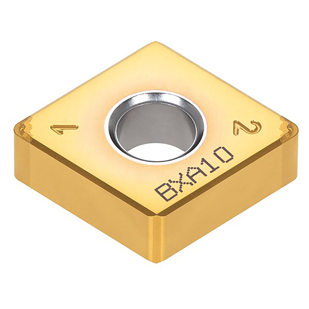 Tungaloy 6843751 | 4QS-CNGG 432 HS BXA20 1/2" Circle Diameter x 0.187" Thickness x 0.032" Radius Polycrystalline Cubic Boron Nitride Indexable Turning Insert