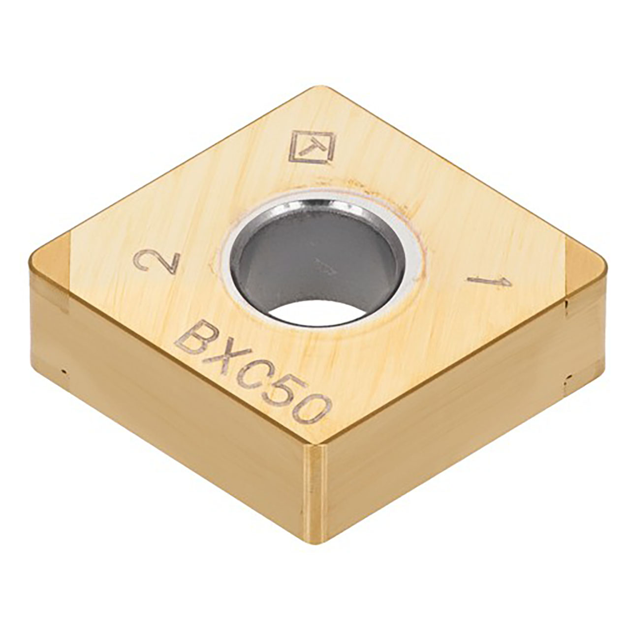 Tungaloy 6853475 | 4QP-CNGA432-H BXA40 1/2" Circle Diameter x 0.187" Thickness x 0.031" Radius TiAlN Coated Polycrystalline Cubic Boron Nitride Indexable Turning Insert